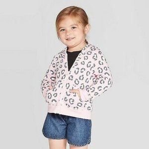 5/$25 Cat & Jack Kids Leopard Zip Hoodie 3T